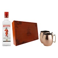 Kit Premium  +Beefeater Lond 750 ml + 2 Copper Mugs Gin Fever